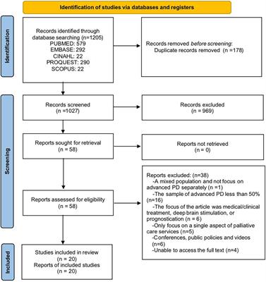 The palliative care needs and experiences of patients with advanced Parkinson’s disease: a qualitative scoping review